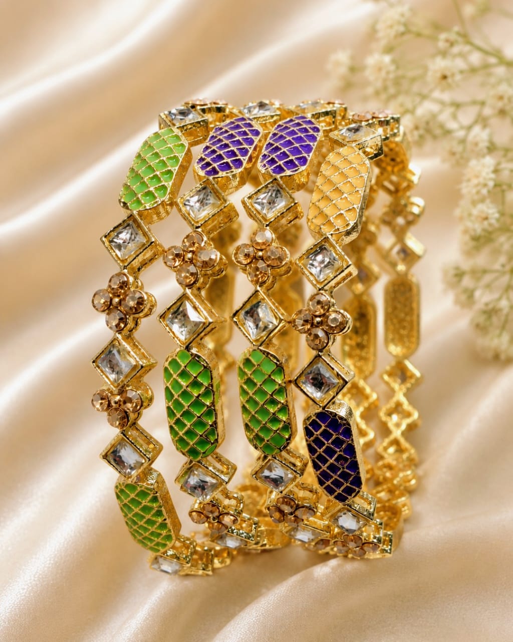 Multi Golden Bangles