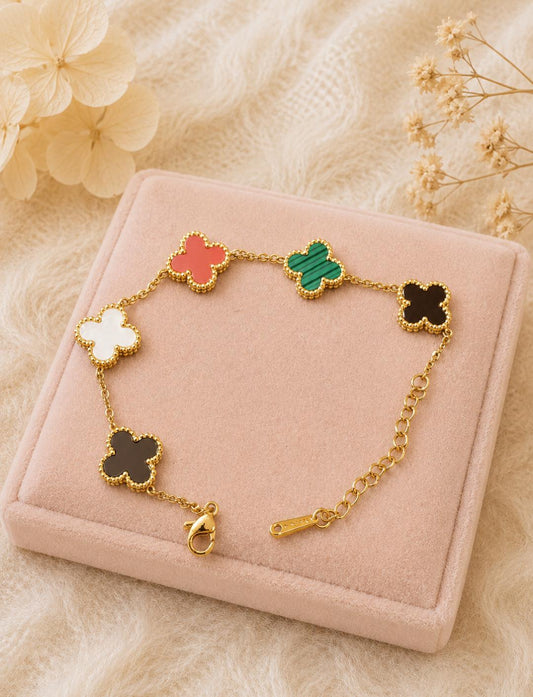 Clover Bracelet (Anti tarnish )