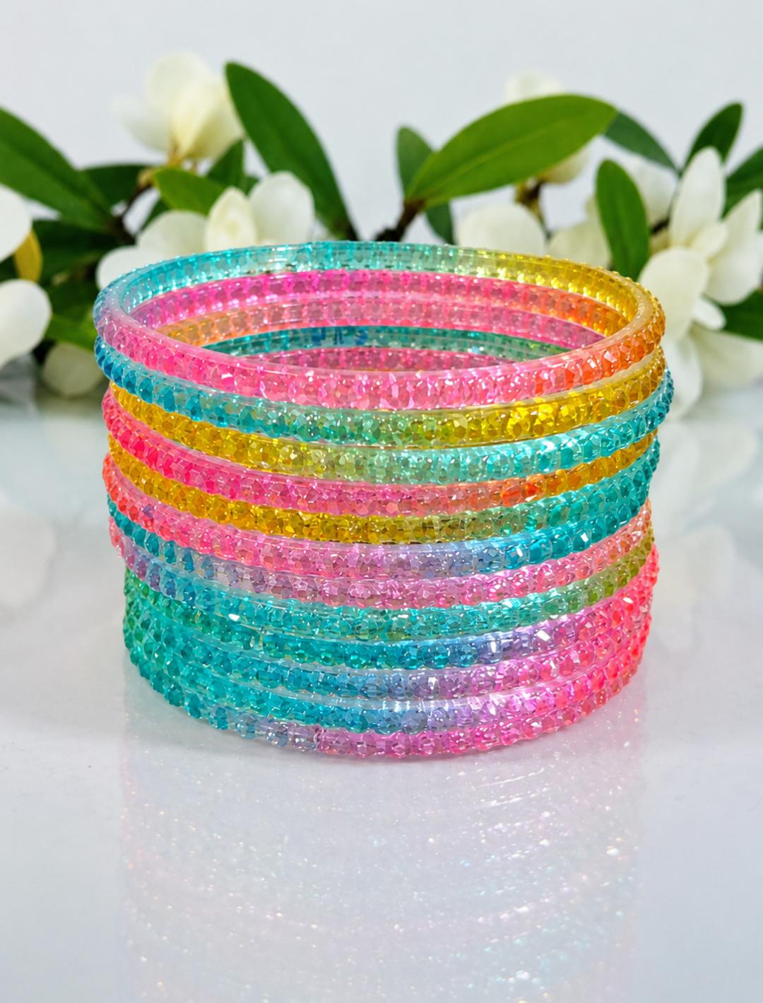 Jelly Set of 12 Stone Studded Bangle
