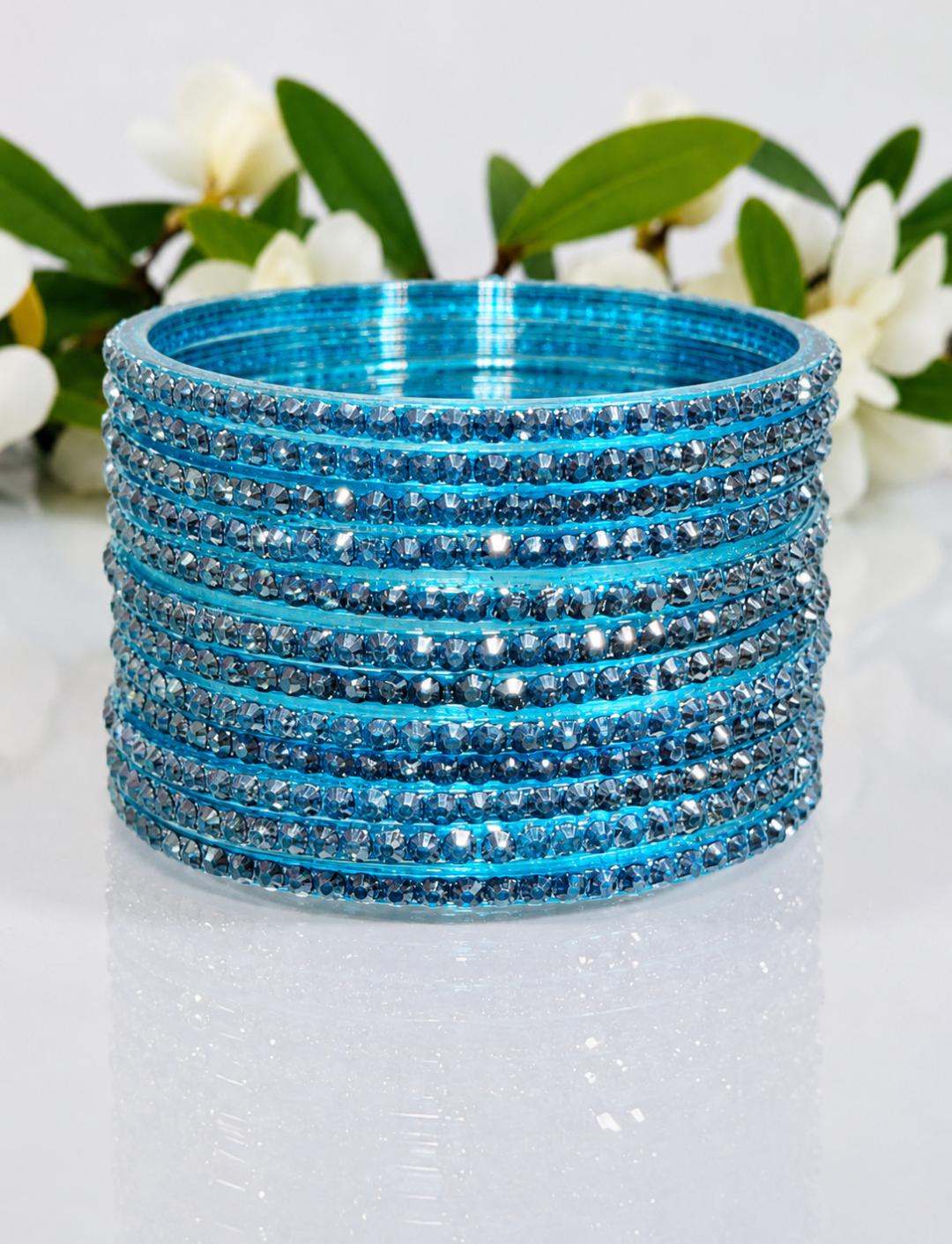 Jelly Set of 12 Stone Studded Bangle