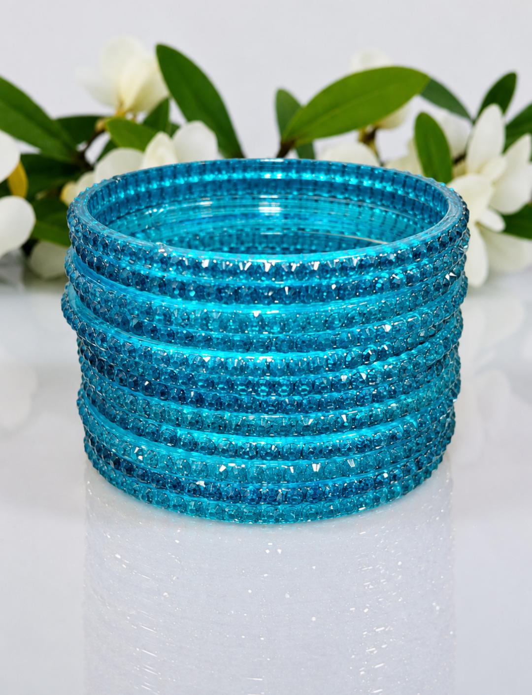 Jelly Set of 12 Stone Studded Bangle