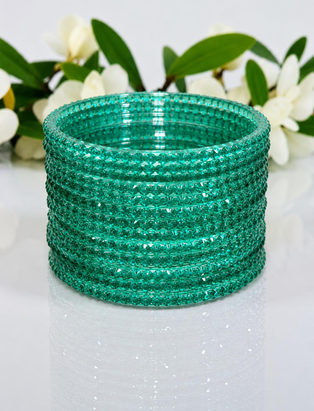 Jelly Set of 12 Stone Studded Bangle
