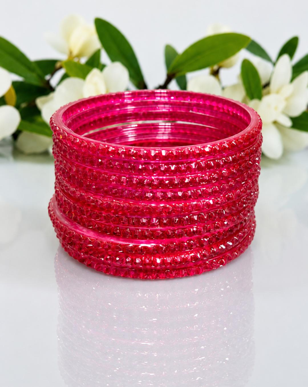 Jelly Set of 12 Stone Studded Bangle