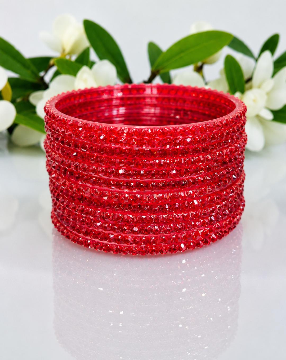 Jelly Set of 12 Stone Studded Bangle