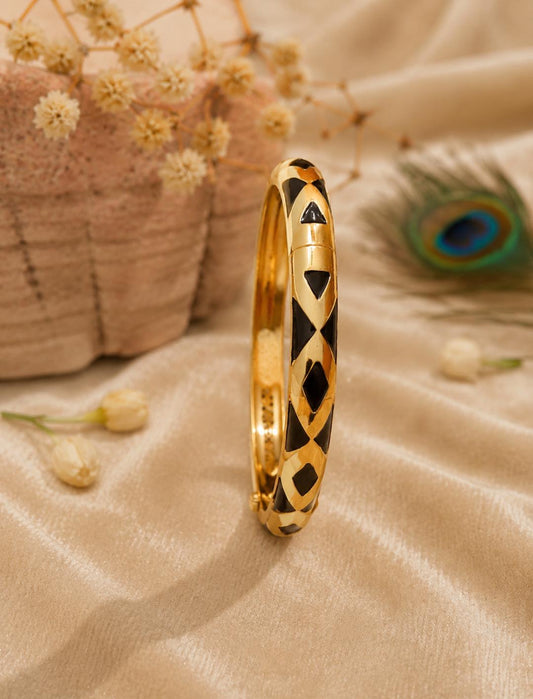 Enamel Bracelet Golden Black