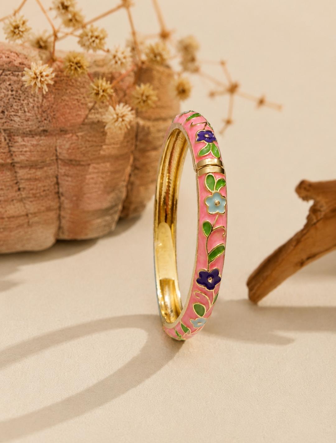 Enamel Bracelet Pink