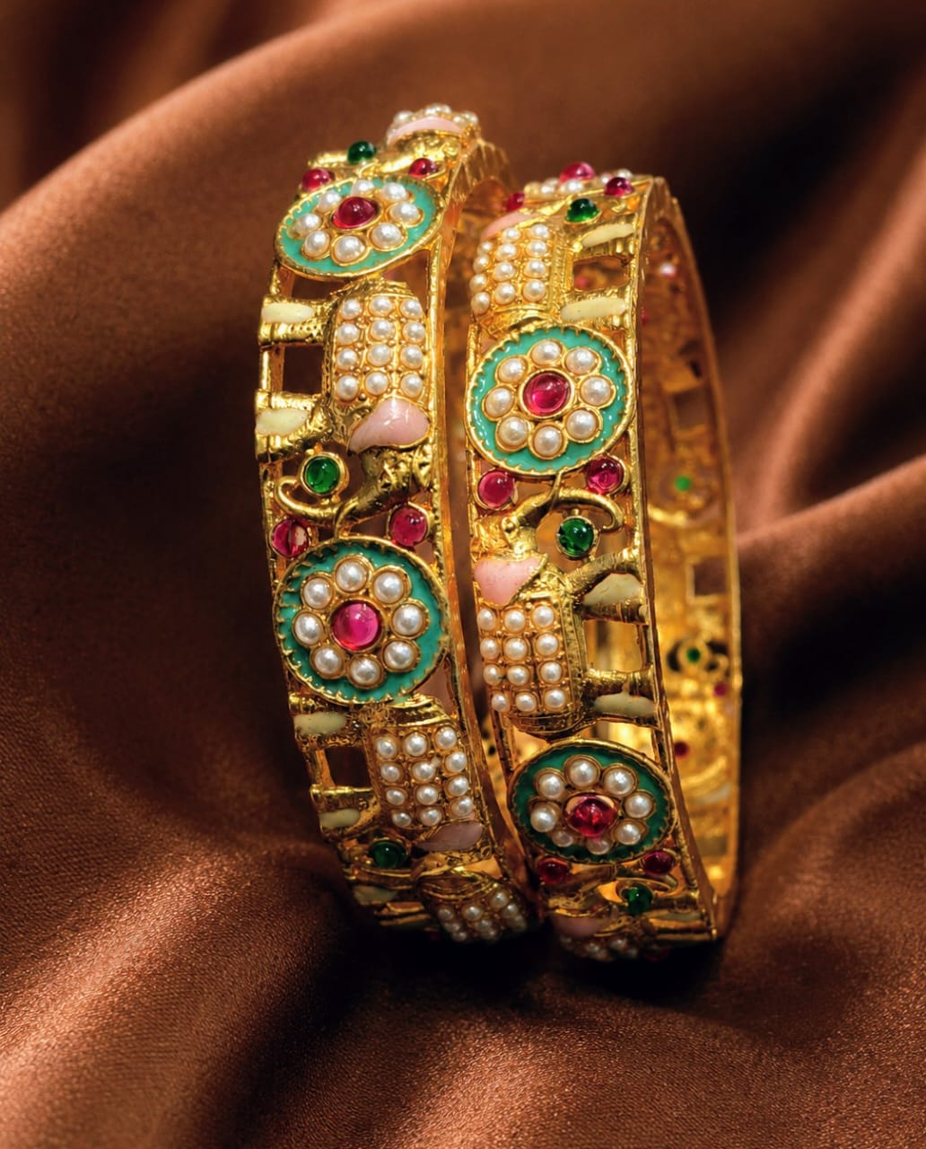 Royal Elephant Pearl Kada